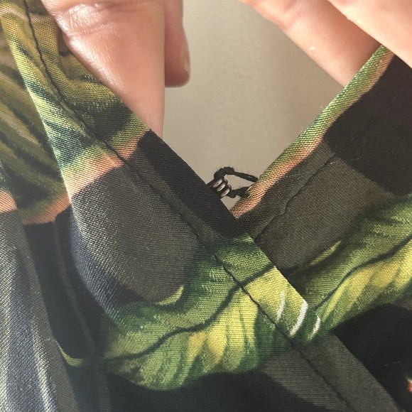 BCBGMAXAZRIA Romper Black Birds of Paradise Tropical Women's Size S ($198) - Picture 12 of 15